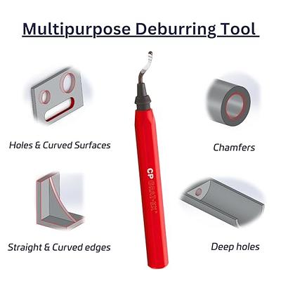 Libraton Deburring Tool with 11 High Speed Steel Blades, 360 Degree Rotary  Head Deburring Tool for Metal, Resin, Aluminum, Copper, Plastic, 3D