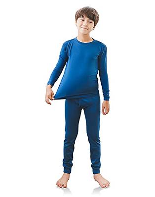 TINFL by Vaenait Boys Thermal Underwear Soft Long John Set Heatwarm Blue XL  - Yahoo Shopping