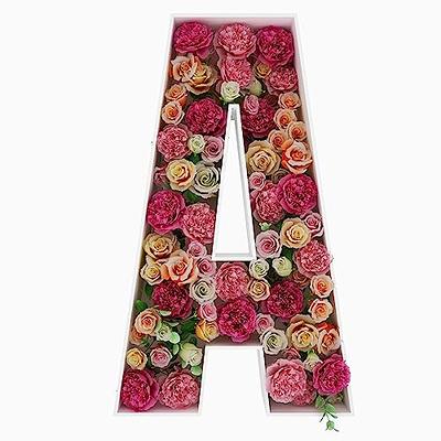 How to Make Floral Fillable Letters