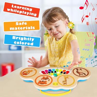 Baby Kids Drum Piano Set 2 in 1 Montessori Musical Instruments Toy Set  Toddler Toys with Songs and Lights Early Learning Music Sensory Toys Electronic  Baby Instruments for Toddler Boys Girls - Yahoo Shopping