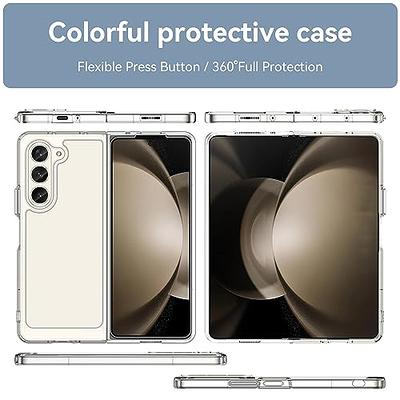 KUGEW for Samsung Galaxy Z Flip 5 Clear Case Compatible with MagSafe, Slim  Fit Crystal Clear Hard PC & Soft TPU Bumper Cover Transparent Skin Corners