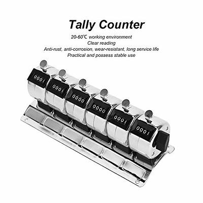 DS. DISTINCTIVE STYLE Handheld Tally Counter 1.8 Metal Mechanical Clicker  Counter Manual Digit People Counters Clickers with Finger Ring