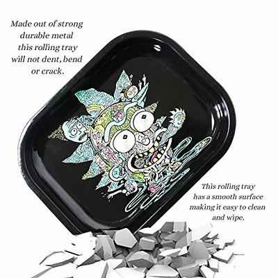 FANVA Rolling Tray with Magnetic Lid - Mini Metal Rolling Tray with Spill  Proof Cover - Cute Decorative Tray - Perfect Storage for Home or  On-The-Go-Small Size - 7 x 5.5 