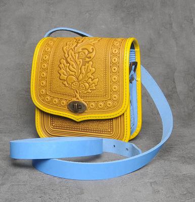 Midnight Blue Embossed Shoulder Bag with Zippered Pockets - Midnight Floral  Artistry