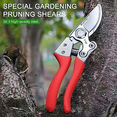 Ventool 8 inch Sharp Bypass Pruning Shears, Heavy-Duty Hand Pruners