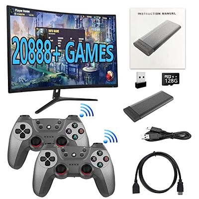  Retrostick Video Game Stick - Built-in 20000+ Games (64GB  Memory Card), Nostalgia Mini Video Game Console, Amazing Emulation Quality  with 4K HDMI Output + 2X 2.4G Wireless Controllers : Video Games