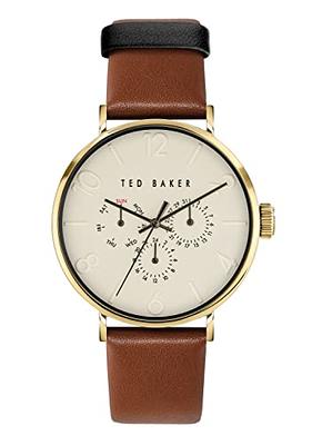 Tory Burch Women's The Eleanor Luggage Leather Strap Watch 25mm