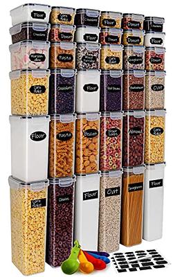 Vtopmart Cereal Storage Container Set, BPA Free Plastic Airtight Food