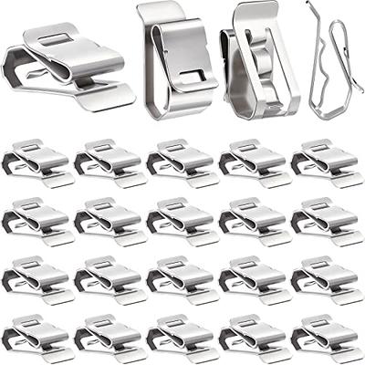 100 Pcs Stainless Steel Cable Clips S Clip Metal Trailer Wire Clip Electrical  Cord Management Solar