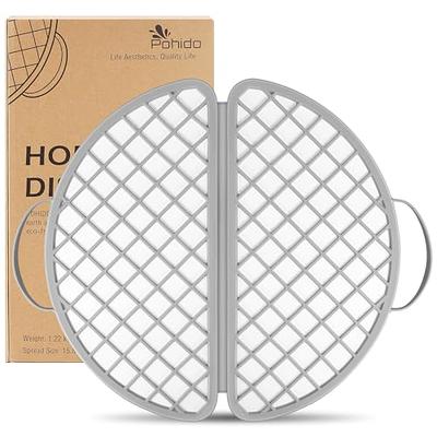 Home Dish Pad,Collapsible Kitchen Dish Drying,MatStone Drying Mat for  Kitchen Counter,Wrapped in Silicone Webbing to Protect Dishes,Water  Absorbing