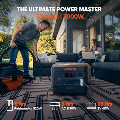 Three in one plug and play 3000W portable solar power generator