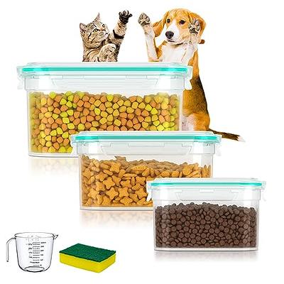 ikitchen 3 Pack Airtight Dog Food Storage Containers, Cat Food Storage  Containers, Pet Food Storage Containers with Measuring Cup & Sponge,  Heavy-Duty Seal & Lid, Waterproof Insectproof((1L+2L+3.5L) - Yahoo Shopping