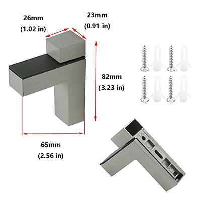 3 Pack Bathroom Glass Shelf ,Aluminum Tempered Glass 0.34in Extra