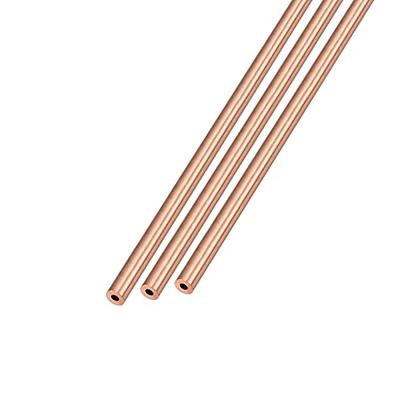 METALLIXITY Copper Tube (14mm OD x 1mm Wall T x 100mm L) 3Pcs, Straight  Tubing - for Home Furnishing, Machinery, DIY Handicraft