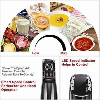 400W Electric Immersion Hand Blender Powerful Portable Easy