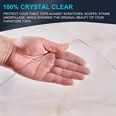 Clear Desk Cover Protector , Desk Pad Mat Blotter On Top Of Desks  Transparent PVC Table Protector Rectangle Desk Mat Table Cover For Office  Writing De