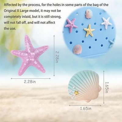 WORBSS 5Pack Beach Bag Charms Accessories - Decorative Set for Bogg Bags -  Diy Charm for Beach Totes with Holes - Fashion Designer Gifts for Women