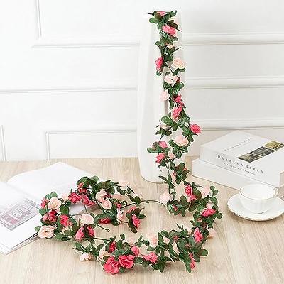  BLEUM CADE 6 Strands 42Ft Fake Vines for Bedroom with Fake  Leaves, Cute Artificial Hanging Ivy Vines Fake Plants for Christmas Party  Garden Store Wall Room Decor Aesthetic : Home 