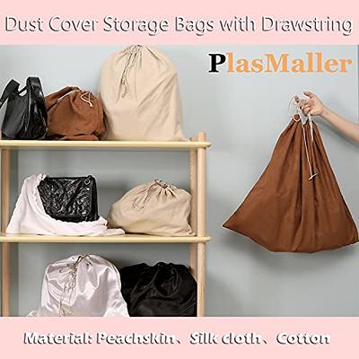 12 Pack Dust Bags for Handbags,Clear Handbag Storage Organizer with 12  Hooks Purse Dust Cover Storage Bag 4 Sizes Handbag Protector Bag for Closet