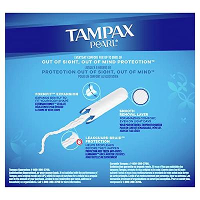 Tampax Pearl Tampons Multipack, Light/Regular/Super Absorbency, with Leakguard  Braid, Unscented, 94 Count - Yahoo Shopping