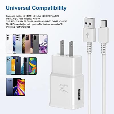 For Samsung S23 PE S22 S21 Plus Ultra USB-C PD Fast Wall Charger Type C  Cable