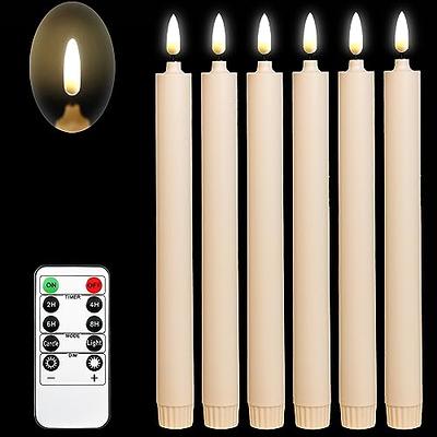 ANGELLOONG 9 x 4 Large Flameless Candles with Remote, Battery