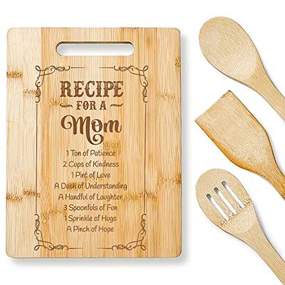 A Special Mom Recipe Cutting Board. Gift For Mom.