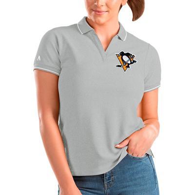 Antigua Baltimore Ravens Men's Spark Grey Polo