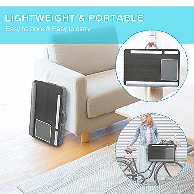 HUANUO Portable Lap Laptop Desk with Pillow Cushion, Fits up to 15.6 inch  Laptop, with Anti-Slip Strip & Storage Function for Home Office Students  Use