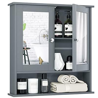 Tangkula Bathroom Wall Cabinet Medicine Storage Cabinet w/ Open