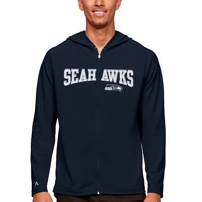 Men's Fanatics Branded College Navy/Neon Green Seattle Seahawks Block Party Pullover Hoodie