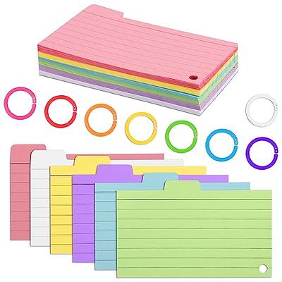  400 Pcs Colored Index Cards, 3x5 Inches Ruled Index Cards with  Ring Blank Flashcards Lined Index Cards Heavy Note Cards for Studying  Office Home School Supplies : Office Products