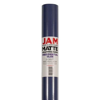 JAM Paper Wrapping Paper Matte 25 Sq Ft Black Pack of 2 Rolls - Office Depot