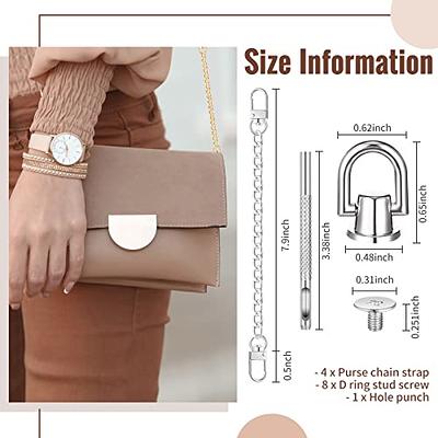 Silver Purse Extender Chain 2pcs 8 Inch Aluminum Bag Chain Strap Handle  Handbag Accessories with Alloy Swivel Clasps for Handmade Bag Purse  Clutches Handles Crossbody Strap 