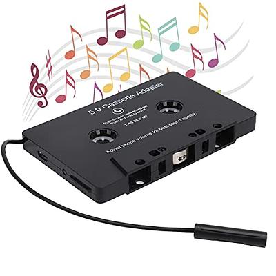 PUSOKEI Car Cassette Audio Receiver, Bluetooth 5.0 Cassette to Aux Adapter, Tape  Player MP3 Cassette Player Adapters Audio Converter with Calling Function,  Black - Yahoo Shopping