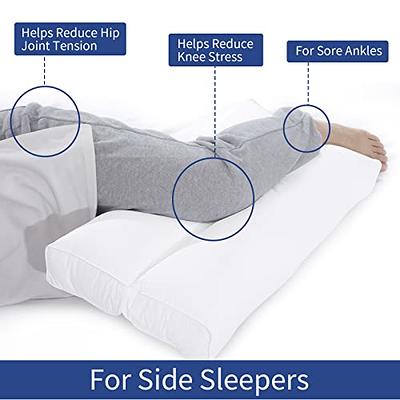 Knee Leg Pillow for Side Sleepers Memory Foam Bed Sleep Cushion Hip Pain  Relief