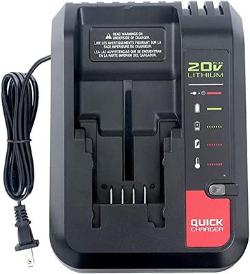 PCC692L 20V MAX Lithium Battery Charger Replacement for Porter-Cable 20V  Lithium Battery PCC685L PCC680L PCC681L PCC682L Black Decker LCS1620 20V  Lithium Battery LBXR20 LBX4020 - Yahoo Shopping