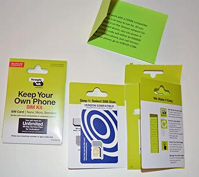 Keep Your Own Phone Sim Kit - Verizon