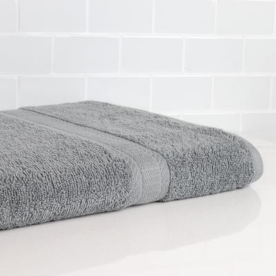 Mainstays 10 Piece Bath Towel Set with Upgraded Softness & Durability, Gray  