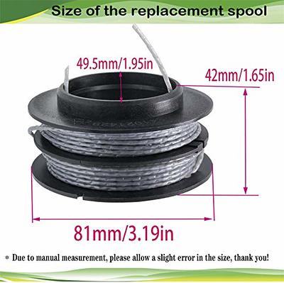 IVONNEY SF-080 Replacement Spool for Black and Decker Trimmer Spool  Compatible with GH3000 LST540 LST540B GH3000R, 20-Foot 0.08-Inch Auto Feed  Trimmer