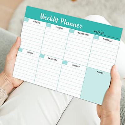 Weekly Planner Notepad: Pastel Pink Color, To Do List, Daily Agenda,  Organizer, Desk Pad, 50 Sheets (Paperback) 