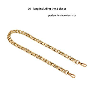 Medium Size Fabulous Metal Shoulder Crossbody Purse Strap Replacement Bag  Chain Accessories (18, Antique Gold) Antique Gold 18