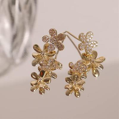  Sonateomber Gold Star Drop Dangle Earrings for Women