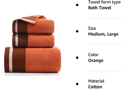 DJDEEK Bath Towel Set, Combed Cotton Bath Towels Absorbent Bath Sheets Soft  Shower Towels Bathroom Hand Towel Luxury Bath Towels Sets for Bathroom  (Color : Orange, Size : 74 * 34 Towels) - Yahoo Shopping