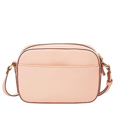 Fossil Women's Liza Leather Camera Bag Purse Handbag, Dusty Rose