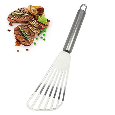 Shop for Flat Spatula Short Slotted Turner Stainless Steel for