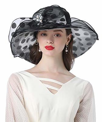 Vintage Black Boho Bride Hat, Elegant Flower Bow Wide Brim Felt Hat, Coco  Bohemian Pearl Wedding Hat, Unique Hat For Woman, Modern Bridal Hats -  Yahoo Shopping