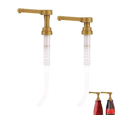 SAVITA 2pcs Sauce Pump Dispenser, Reusable Coffee Syrup Pump  Multifunctional No Dripping Coffee Syrup Pump Dispenser Compatible with  Torani 64oz Sauce Bottle (Gold) - Yahoo Shopping