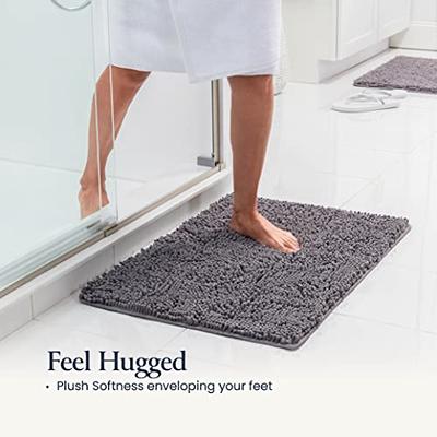 COCOER Extra Long Bath-Mat, Absorbent Bath Mats for Bathroom Non Slip,  Machine Washable Bath Runner Rug with Rubber Backing, Long Bathroom Rugs  Runner