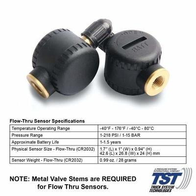 TST TST-507-RV-4-C Cap Sensor Tire Pressure Monitoring System - Color - 4 Pack